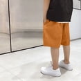 thumbnail image 6 of Maqroz Boys Nylon Shorts Elastic Waist Wide Leg Short Pants Causal Loose Solid Color Bottoms Outdoor Knee Length Sport Summer Active Wear with Pockets, Size 12-13 Years, 6 of 6