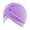 Purple, variant on Wancir Stretchy Turban Caps for Women, Chemo Head Wraps, Cancer Headwear, Twisted India Hats, Assorted Colors