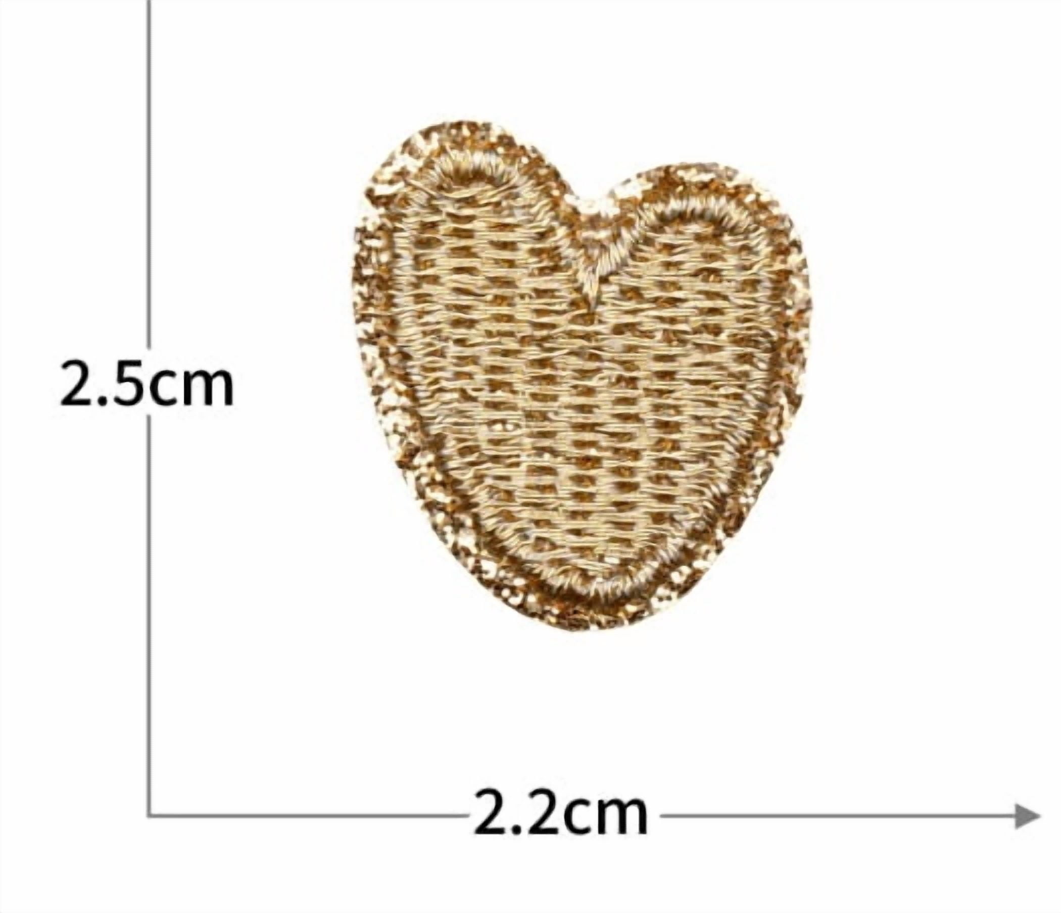 1 set of embroidery gold thread silver thread stars and moon cloth stickers computer English letters love clothing patches