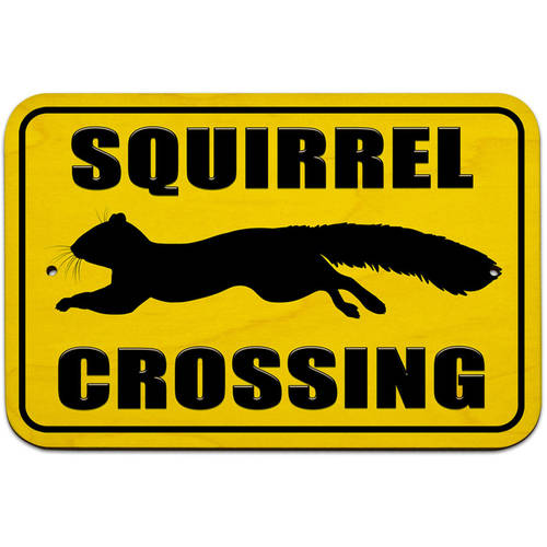 Squirrel Crossing Sign - Walmart.com