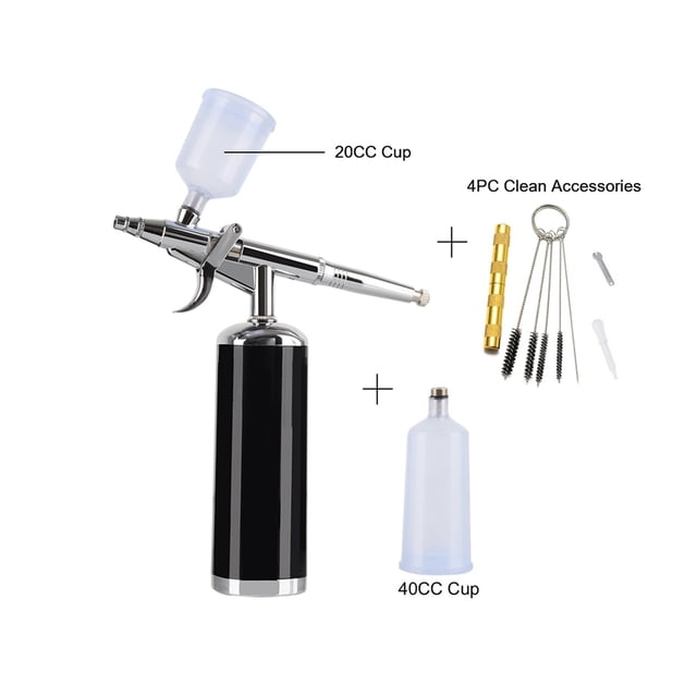 Wireless Air Brush Compressor Sunless Tanning Spray Paint Makeup Big Capacity Ink Cup Gun Pen Airbrush Machine For Women ,Unique Blowing