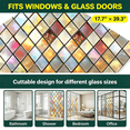 thumbnail image 5 of Static Cling Window Film Rainbow Prismatic Glass Decor,Removable No Residue Privacy Film for Home Bathroom Living Room Window Makeover 17.7"*39.4", 5 of 5