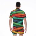 thumbnail image 2 of Colorful Yarn Short Sleeve Men'S Rompers Casual Summer Jumpsuits Outfit, 2 of 4
