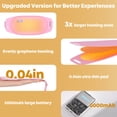 thumbnail image 2 of TeSabMi Portable Heating Pad for Period Cramps Ultra Thin Cordless Fast Heat Pad 3 Heat  levels 5 Massage Modes Gifts for Women Her, 2 of 8