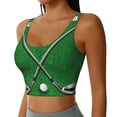 thumbnail image 2 of Balery Golf Sport Club Sujetadores deportivos con espalda cruzada para mujer, acolchados, sin costuras, de alto impacto, ideales para yoga, gimnasio, entrenamiento y fitness.-, 2 of 8