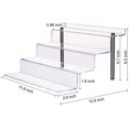 thumbnail image 3 of CECOLIC Acrylic Riser Shelf 4 Tier Clear Display Stand for Collectibles Pop Figures, Cupcakes, Perfumes, Display Risers for Decorating & Organizing - 4 Pack (11.8 x 10.8 x 6.5in), 3 of 6