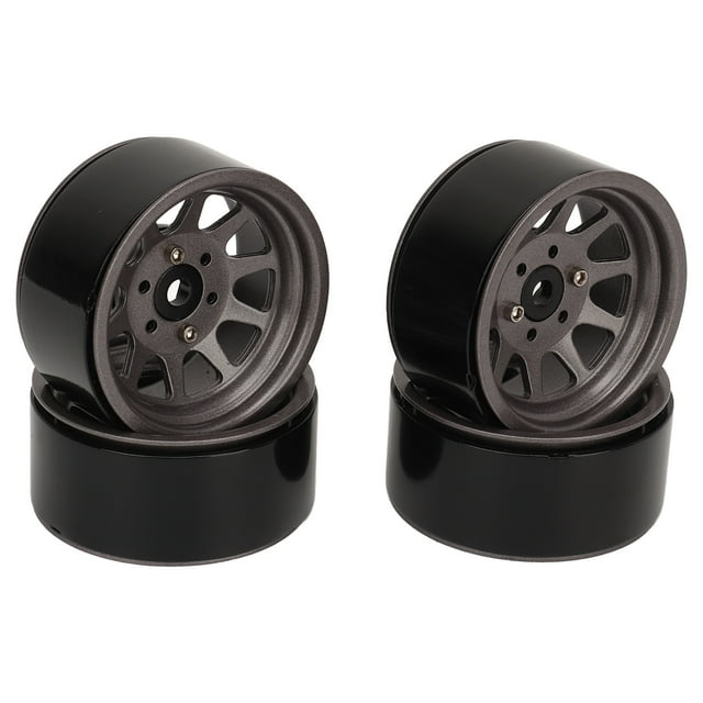 Zinc Alloy RC Wheel Rim Set, High Abrasion Resistant, Reduction, for Axial SCX10, SCX10 II, SCX10 III, Redcat GEN8
