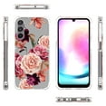 thumbnail image 6 of CoverON Phone Design For Samsung Galaxy A24 Case, Clear Flexible Soft Rubber Slim TPU Cover, Peony Flower, 6 of 7