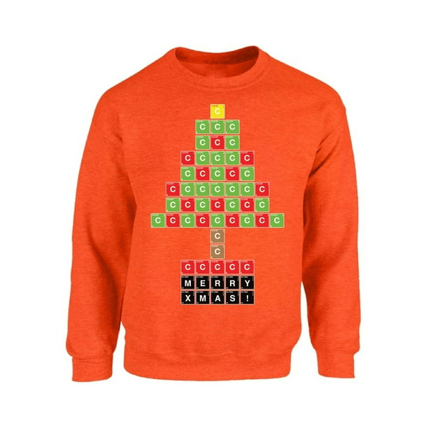 Mezee Mezee Science Christmas Tree Sweatshirt Funny Christmas