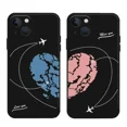thumbnail image 4 of Funda de teléfono de pareja de corazón de amor de avión para iPhone 16 13 11 12 14 15 Pro Max Mini XS XR SE 14 Plus avión cubierta transparente Fundas, 4 of 5