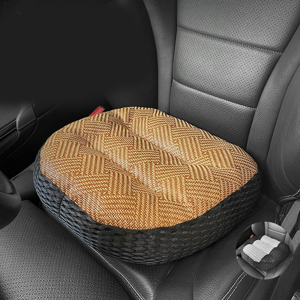 Car Seat Booster Cushion Heightening Height Boost Mat Increase The Field of View Memory Foam Seat Pad Universal for Home Short Drivers Black White Walmart