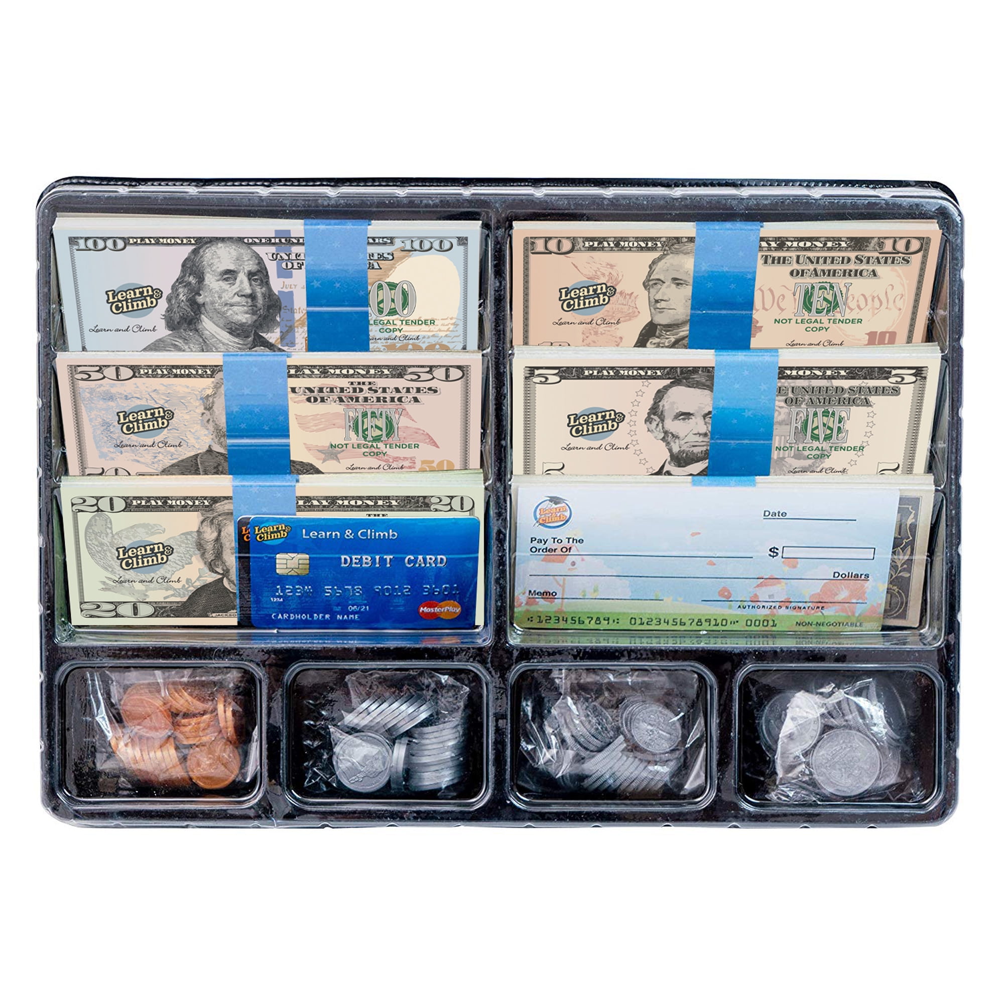 Buy Play Money Set for Kids, Fake Money for Pretend Play Looks Real