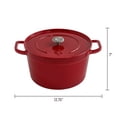 thumbnail image 3 of The Pioneer Woman 7-Quart Enameled Cast Iron Dutch Oven with Lid, Red, 3 of 12