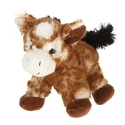 Giftable World A00047 7 in. Plush Lying Horse - Brown
