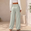 thumbnail image 5 of Womens Sweat Pants with Pockets Ndbuld Women's Casual Solid Color Drawstring Elastic Waist Sweatpants Cuffed Side Pockets Pants Gray XXL, 5 of 7