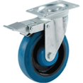 thumbnail image 1 of Shepherd Hardware 2864536 Roue en Caoutchouc Souple avec Frein, 1 of 2