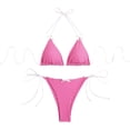thumbnail image 4 of Vividxx Bikini Sets For Women Polka Print Two Piece Swimwear Bikini With Push Up Underwire And Crisscross Back Straps Summer Comfortable Vacation Beachwear, 4 of 5