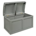 thumbnail image 6 of Badger Basket Child's Wooden 25 gal Barrel Top Toy Chest,  Gray, 6 of 7