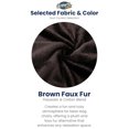 thumbnail image 2 of Ultimate Sack 5000 5-Foot Bean Bag Chair Oversized Foam Lounger, Brown Fur Cover, 2 of 5