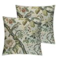thumbnail image 2 of Acheng Spring Floral Birds Pillow Covers Set of 2 for Chinoiserie Flowers Decor Throw Pillows Sage Green Plant Outdoor Decorative Cushion Cases for Couch Bed Decorations White, 2 of 6