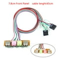 thumbnail image 3 of WIFKLSIIPG 2 USB PC Computer Case 7.8cm front Panel USB Audio Port Mic Earphone Cable, 3 of 6