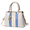 8025Blue, variant on Women's Designer Satchel Handbag Vintage Color Block Top Handle Tote with Charm Pendant Convertible Crossbody Shoulder Bag for Work & Daily