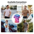 thumbnail image 5 of Sikiie Rainbow Glitter Cute Print Men's Short-sleeved POLO Shirts, Button-down Shirts and T-shirts are Suitable for Vacation, Leisure and Business-X-Large, 5 of 6