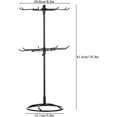 thumbnail image 2 of Yazoeia 2 Tier Jewelry Display Holder,Retail Spinner Display Stand,Rotating Bracelet Storage Rack,Dressing Table,Black CJB12-12161, 2 of 8