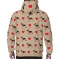 thumbnail image 7 of Xecao German Shepherd Dog Pattern Men's Adult Pullover Hoodie,Hooded Sweatshirt-Small, 7 of 7