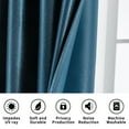 thumbnail image 4 of XmhyTop Thick Long Window Curtains -Deep blue 132*213cm 1 slice, Block Out Curtains for Bedroom Windows, Polyester Fabric, Light Blocking Drapes for Home Decor., 4 of 5
