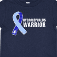 thumbnail image 4 of Inktastic Hydrocephalus Warrior with Light and Dark Blue Ribbon Boys or Girls Baby T-Shirt, 4 of 5