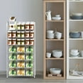 thumbnail image 4 of 7-Tier Can Organizer Rack Dispenser for Pantry, White, 4 of 7