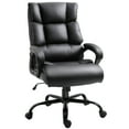 thumbnail image 1 of CoSoTower Ergonomic Heavy-Duty Office Chair with Adjustable Height, PU Leather, Rocker, 360° Swivel, 400lbs Capacity, Black, 1 of 7