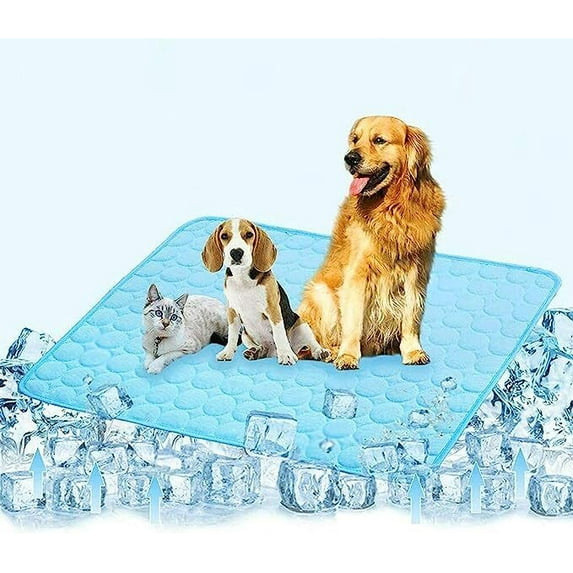 MMTX Dog Cooling Mat - Large Thicken Summer Self Cooling Mat&Sleeping Pad for Small Medium Large Dogs,(40"x 28"),XL, gray