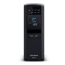 CyberPower CP1500PFCLCD - 1500VA/1000W Black Battery Backup UPS System with 12 Outlets, 5 ft Cord