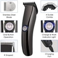 thumbnail image 4 of Chainplus Ensemble de Tondeuses à Cheveux Professionnelles Silencieuses Tondeuses à Cheveux Rechargeables pour Hommes et Bébés, 4 of 8