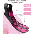 thumbnail image 3 of Daretodo Mask Fins Snorkeling Gear for Adults, Full Face Snorkel Mask & Adjustable Swim Fins Snorkel Set, Panoramic View Snorkel Mask Dry Top System Anti-Fog Anti-Leak, 3 of 8