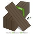 thumbnail image 5 of Domi Outdoor Living 25 Pcs Galvanized Metal Roofing Panels with Steel Screws, 5.28ft x 1.64ft Corrugated Siding Panels for Pergola, Gazebo, Shed, Patio, Garage, Chicken Coop, Brown, 5 of 10