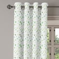 thumbnail image 2 of Ambesonne Vintage Grommet Curtain, Green Toned Polka Dots, 50" x 120", Green Fern Green, 2 of 6