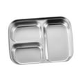 thumbnail image 3 of Fancyes Divided Dinner Plate Partition Plate Snack Tray, Multipurpose Portion Control Tray Food Serving Tray for Party Picnic Outdoor, 3 of 8