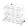 thumbnail image 1 of Caja de almacenamiento de huevos frescos de múltiples capas, estante organizador, contenedor de huevos de pollo para cajón de cocina Blanco Sunnimix Bandeja de almacenamiento de huevos, 1 of 8