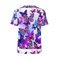 thumbnail image 3 of Haiem Hip Hop Hipster Baseball Jersey Button Down Shirts Sports Uniforms Men Women Jersey(Flying Butterflies,4X-Large), 3 of 9