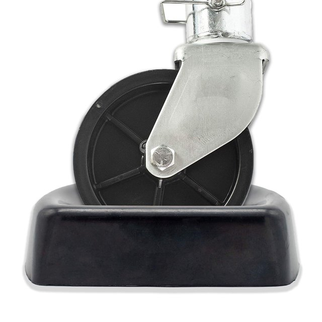 Caravanture Jack Caster Wheel Dock For Caravans And Trailers - Heavy Duty Rubber Stabilizer Chock For 6 Inch Jockey Wheels Only