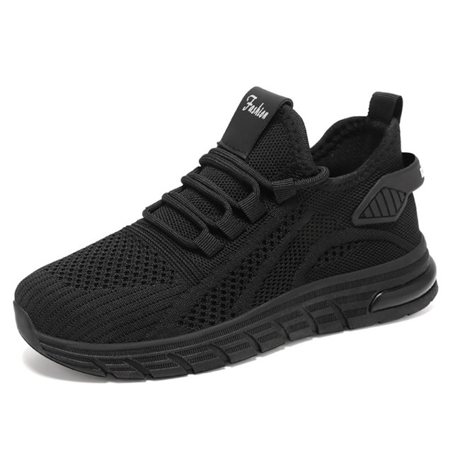 Zapatos de malla para caminar para mujer zapatillas de deporte planas de malla transpirables sólidas para viajes al aire libre
