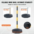 thumbnail image 3 of KFFKFF 6PCs Traffic Delineator Post Cones with Fillable Base 8FT Chain Adjustable, 3 of 8