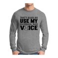 thumbnail image 1 of Awkward Styles Men's Don`t Make Me Use My Baseball Dad Voice Graphic Long Sleeve T-shirt Tops Gift for Sport Dad, 1 of 4