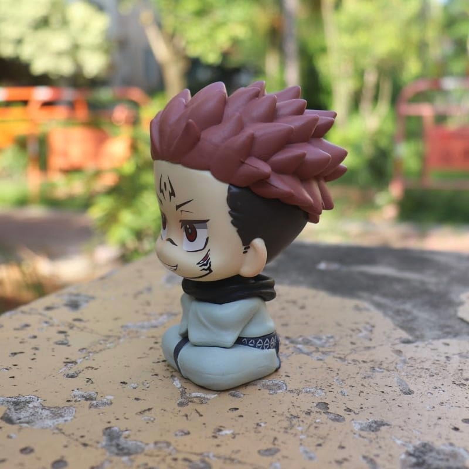 Newly Sukuna Figure Sitting Q Version Ryomen Sukuna Action Figures 10cm/3.9inch PVC Characters Collectible Handicrafts for Anime Fans Gifts