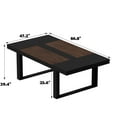 thumbnail image 4 of OXYLIFE 86.6"*47.2" Large Computer Desk Meeting Table for Home Office,Brown, 4 of 7