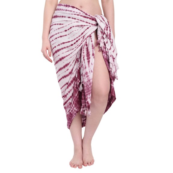 Vivanta Women’s Sarong Pareo Wrap Skirt – Ombre Tie Dye Swimsuit Cover Up, Rayon Bikini Wrap, Bathing Suit Coverup for Women, Lightweight Beach Coverups, Vacation Swimwear Wrap, 70 x 40 Inches