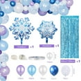thumbnail image 3 of 78PCS Blue Balloons Garland Arch Kit Purple  Blue  Snowflakes  White  Chrome Balloons  Perfect For Christmas  Birthdays & Baby Showers, 3 of 7